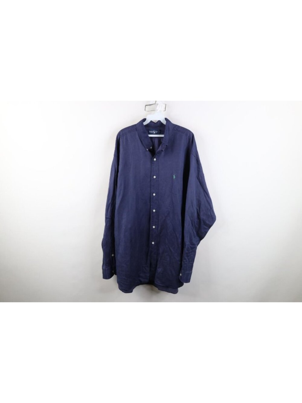 Vtg 90s Ralph Lauren Collared Button Down Shirt Mens Size 2XL Silk Linen Blend